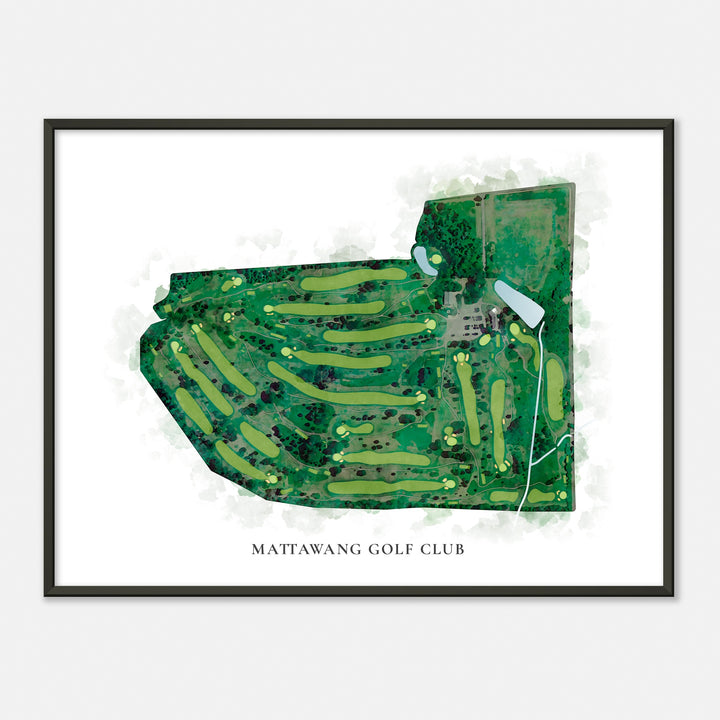 Print of Mattawang Golf Club Classic Map