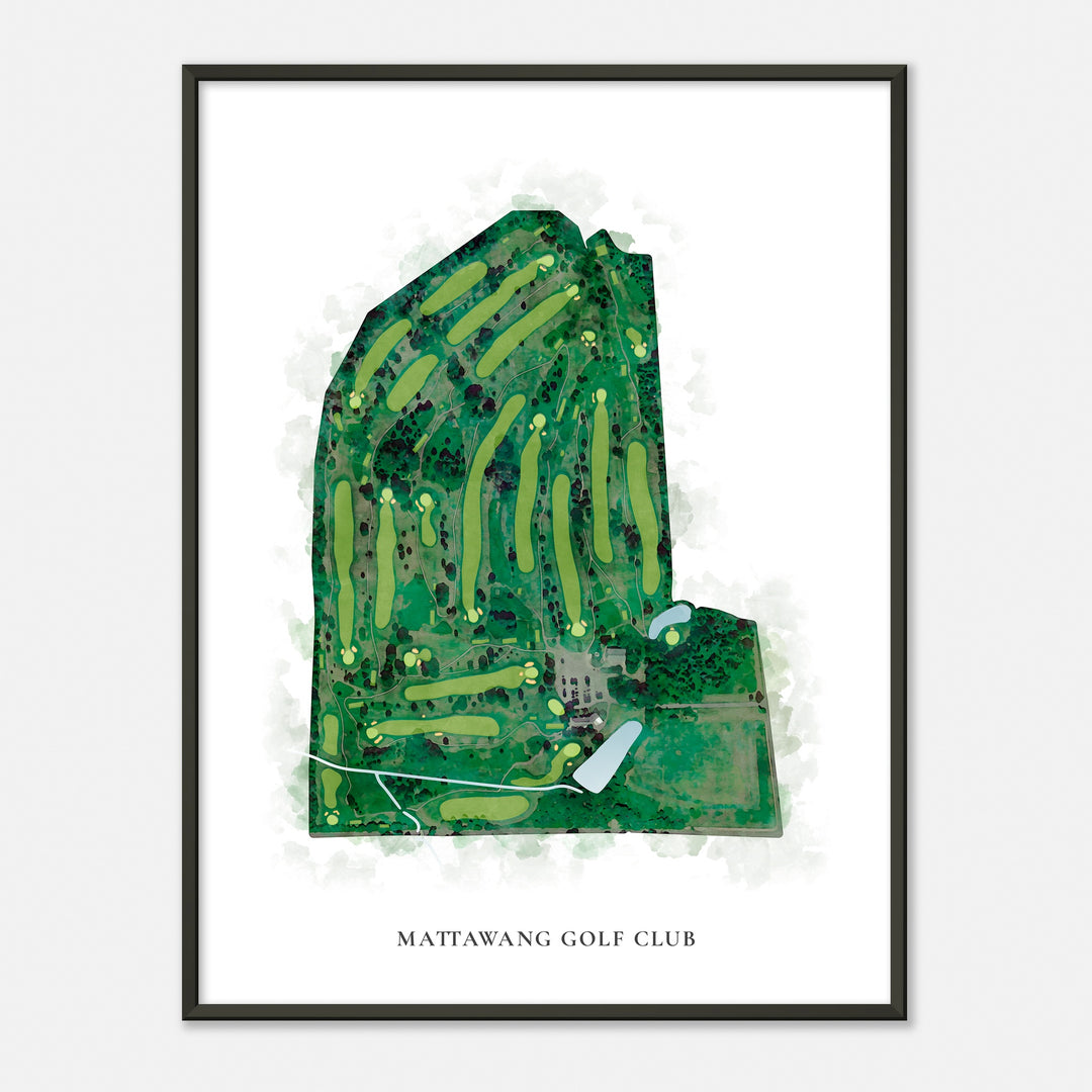 Print of Mattawang Golf Club Classic Map