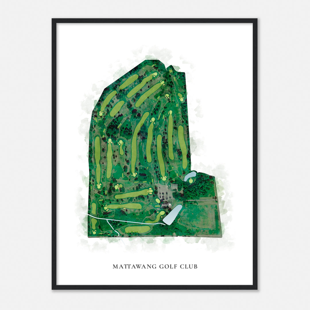 Print of Mattawang Golf Club Classic Map