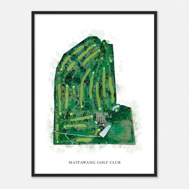 Print of Mattawang Golf Club Classic Map