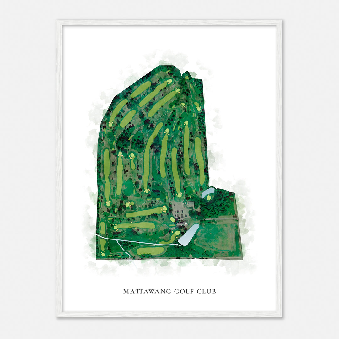 Print of Mattawang Golf Club Classic Map