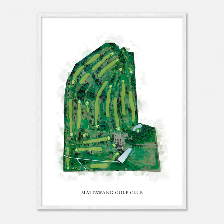 Print of Mattawang Golf Club Classic Map