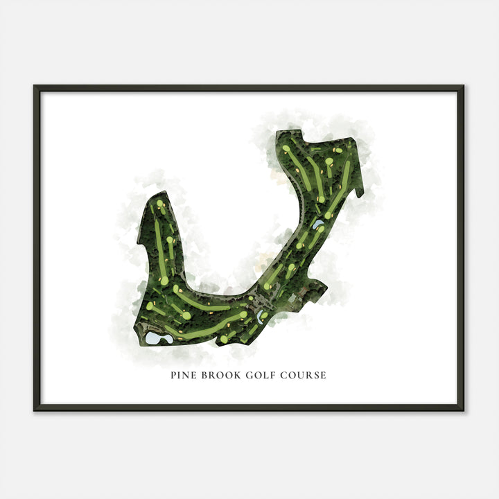 Print of Pine Brook Golf Course Classic Map