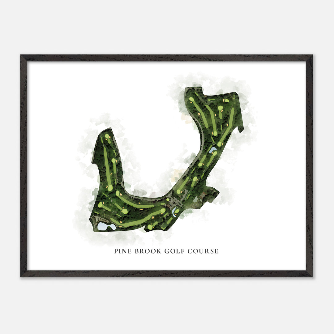 Print of Pine Brook Golf Course Classic Map