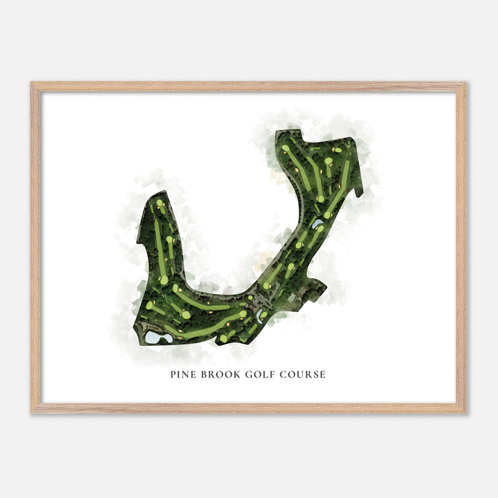 Print of Pine Brook Golf Course Classic Map