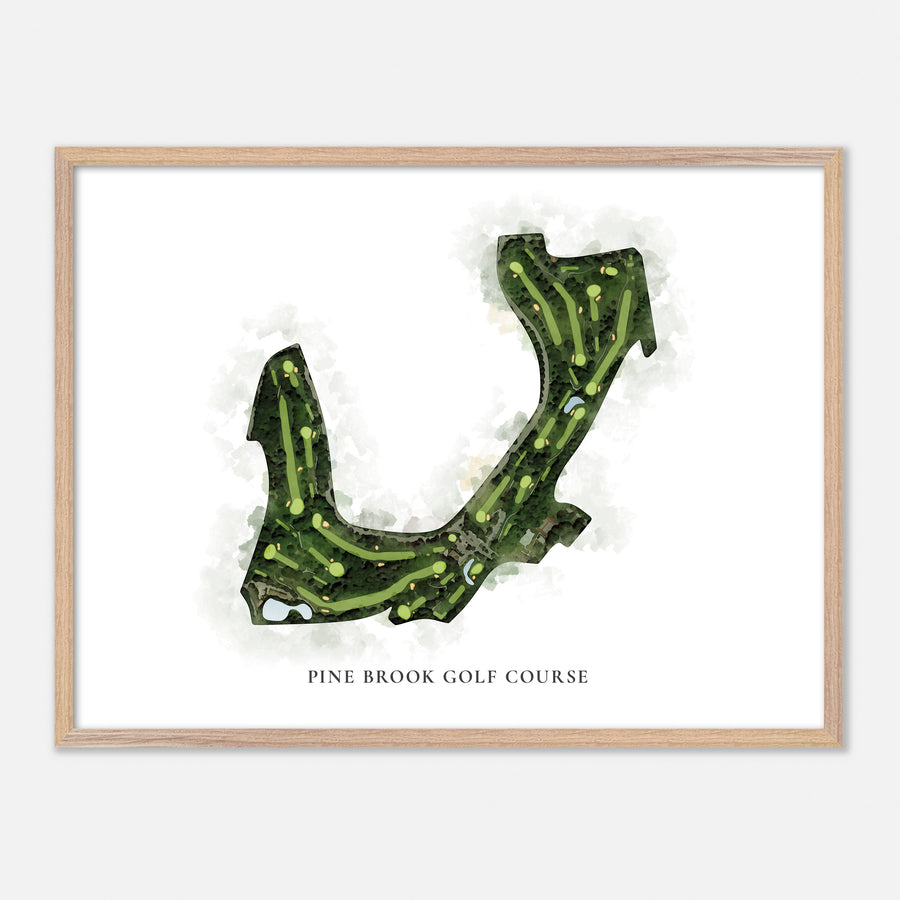 Print of Pine Brook Golf Course Classic Map