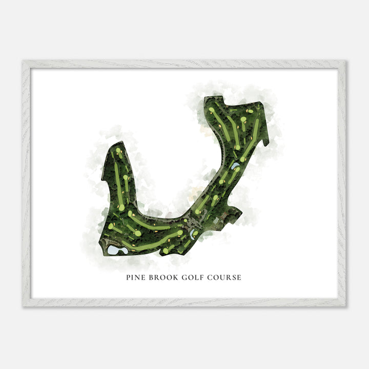 Print of Pine Brook Golf Course Classic Map