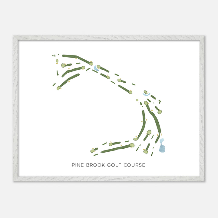 Print of Pine Brook Golf Course Modern Map