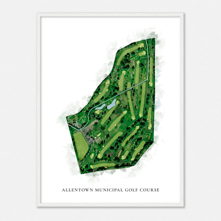 Print of Allentown Municipal Golf Course Classic Map