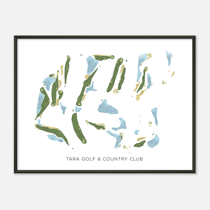 Print of Tara Golf &amp; Country Club Modern Map