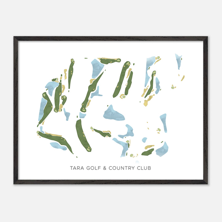 Print of Tara Golf &amp; Country Club Modern Map