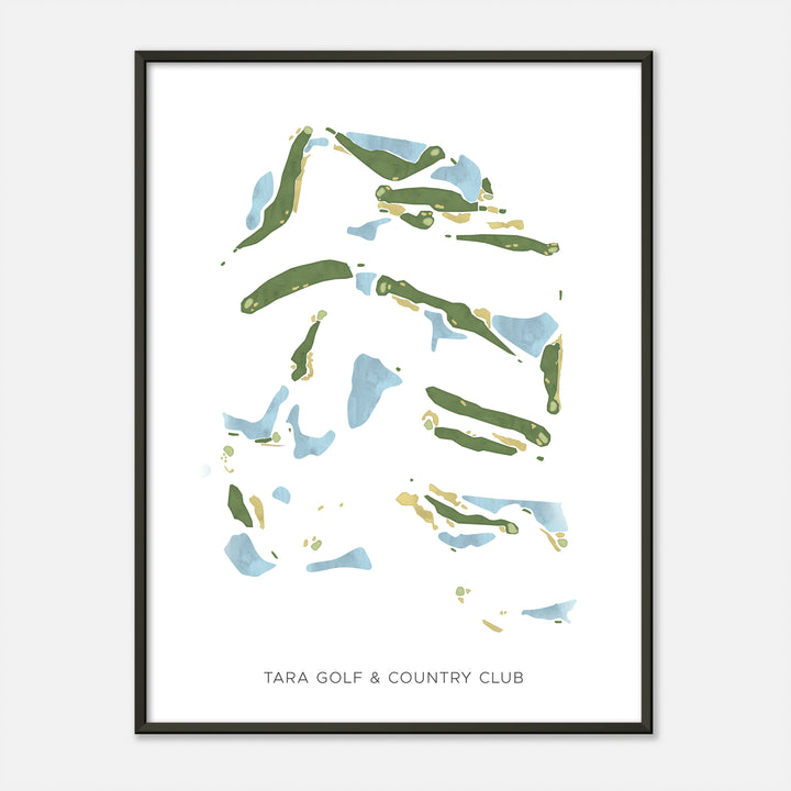 Print of Tara Golf &amp; Country Club Modern Map