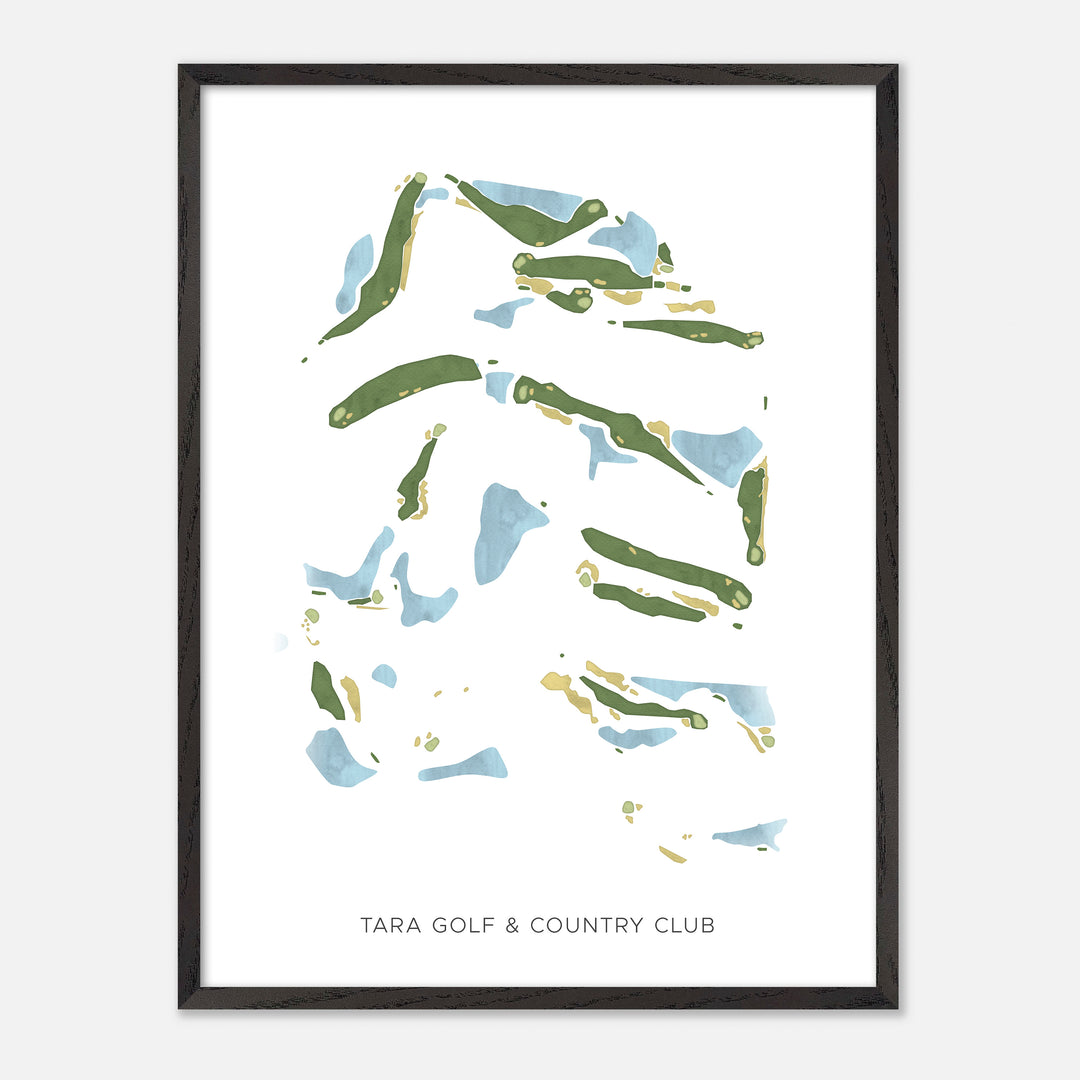 Print of Tara Golf &amp; Country Club Modern Map