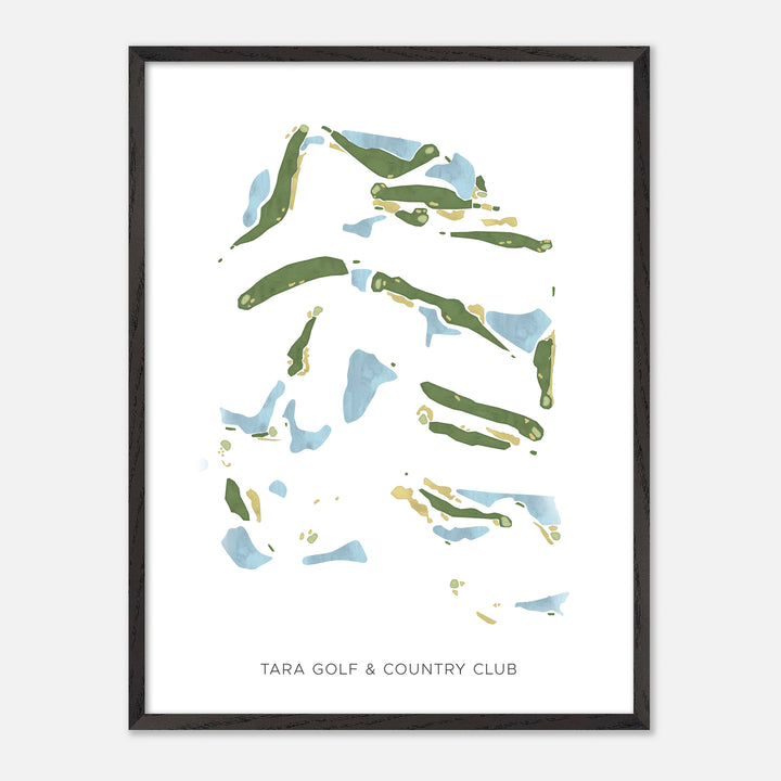 Print of Tara Golf &amp; Country Club Modern Map