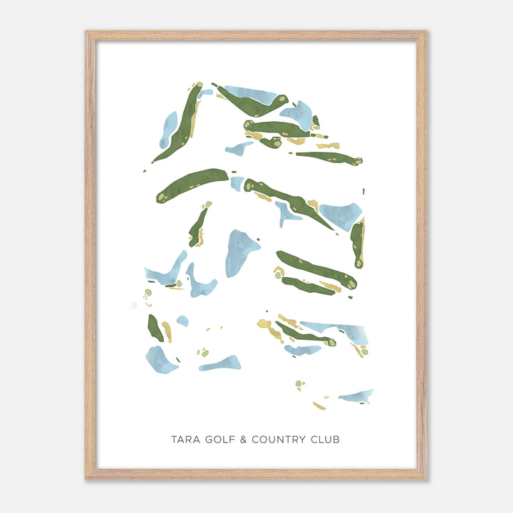 Print of Tara Golf &amp; Country Club Modern Map