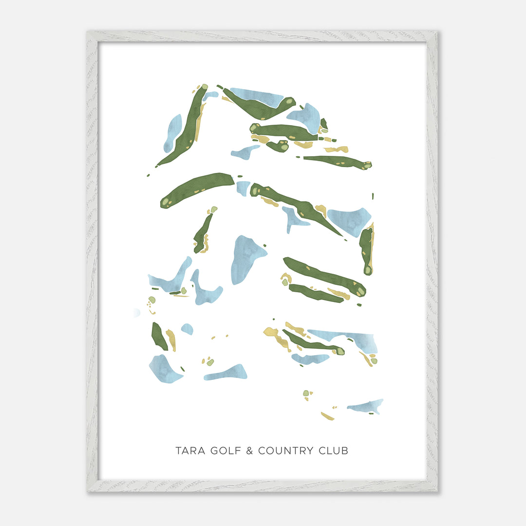 Print of Tara Golf &amp; Country Club Modern Map