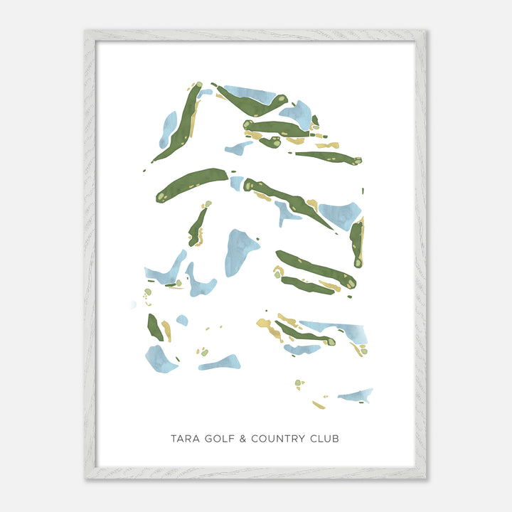 Print of Tara Golf &amp; Country Club Modern Map