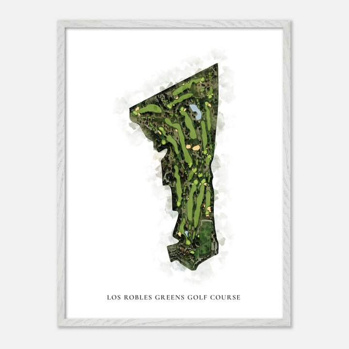 Print of Los Robles Greens Golf Course Classic Map