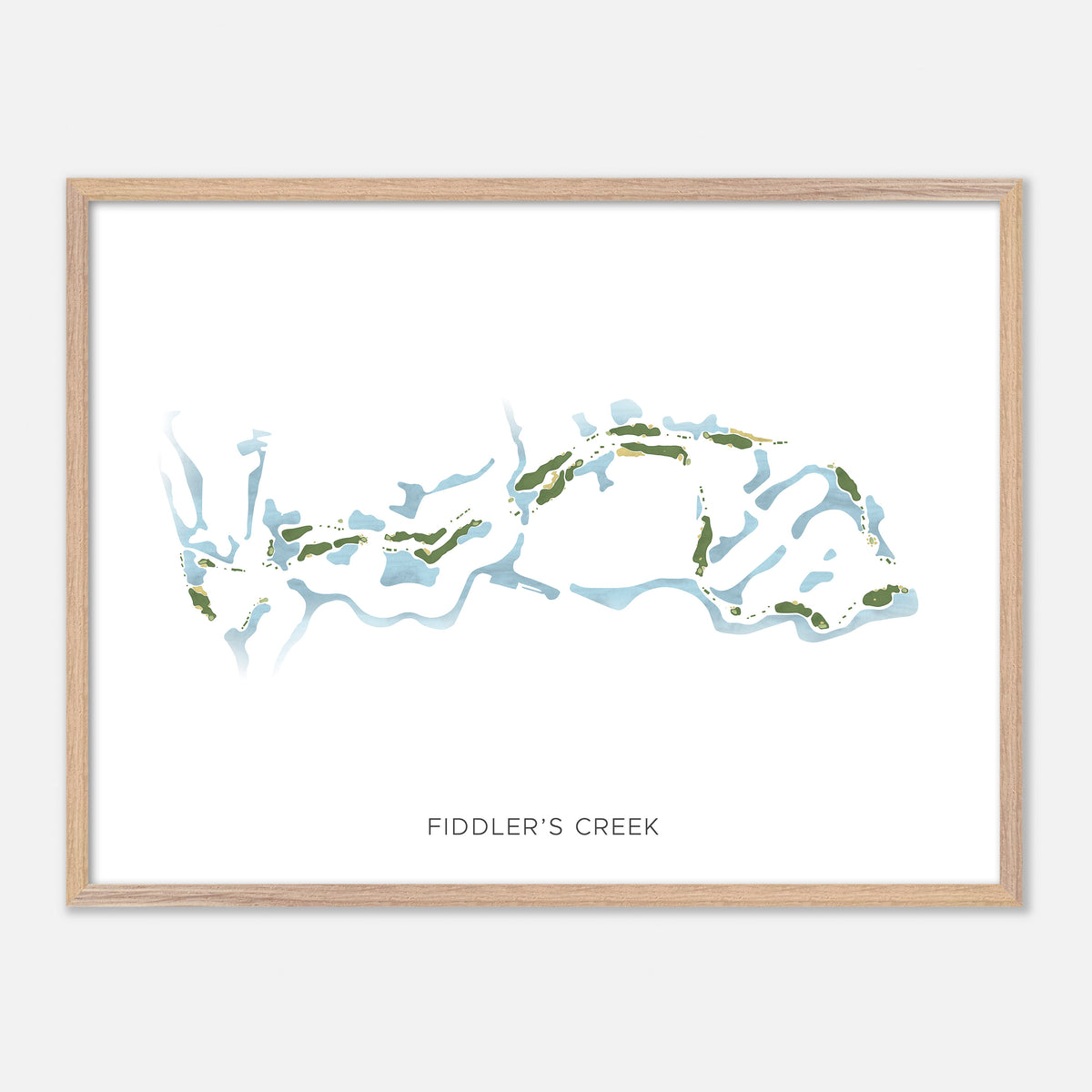 Print of Fiddler'S Creek Modern Map