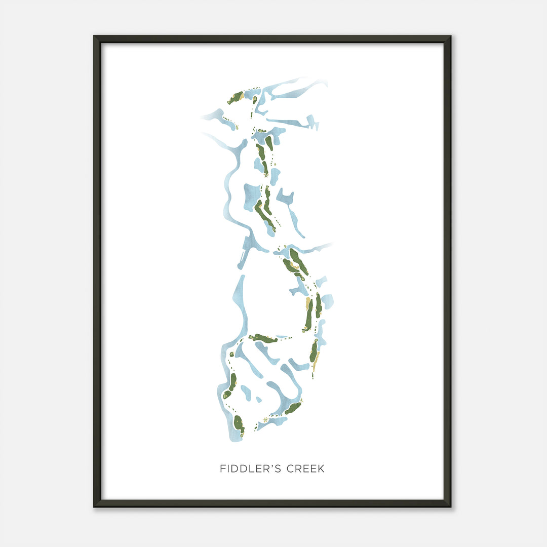 Print of Fiddler'S Creek Modern Map