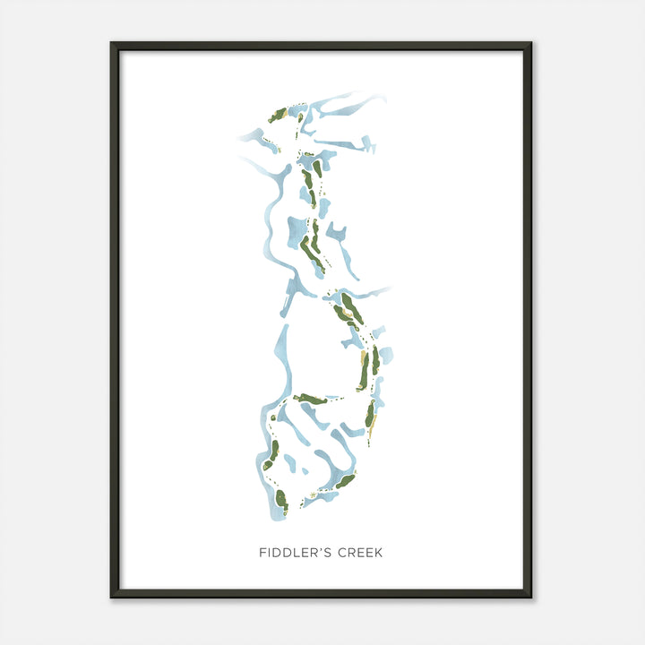 Print of Fiddler'S Creek Modern Map