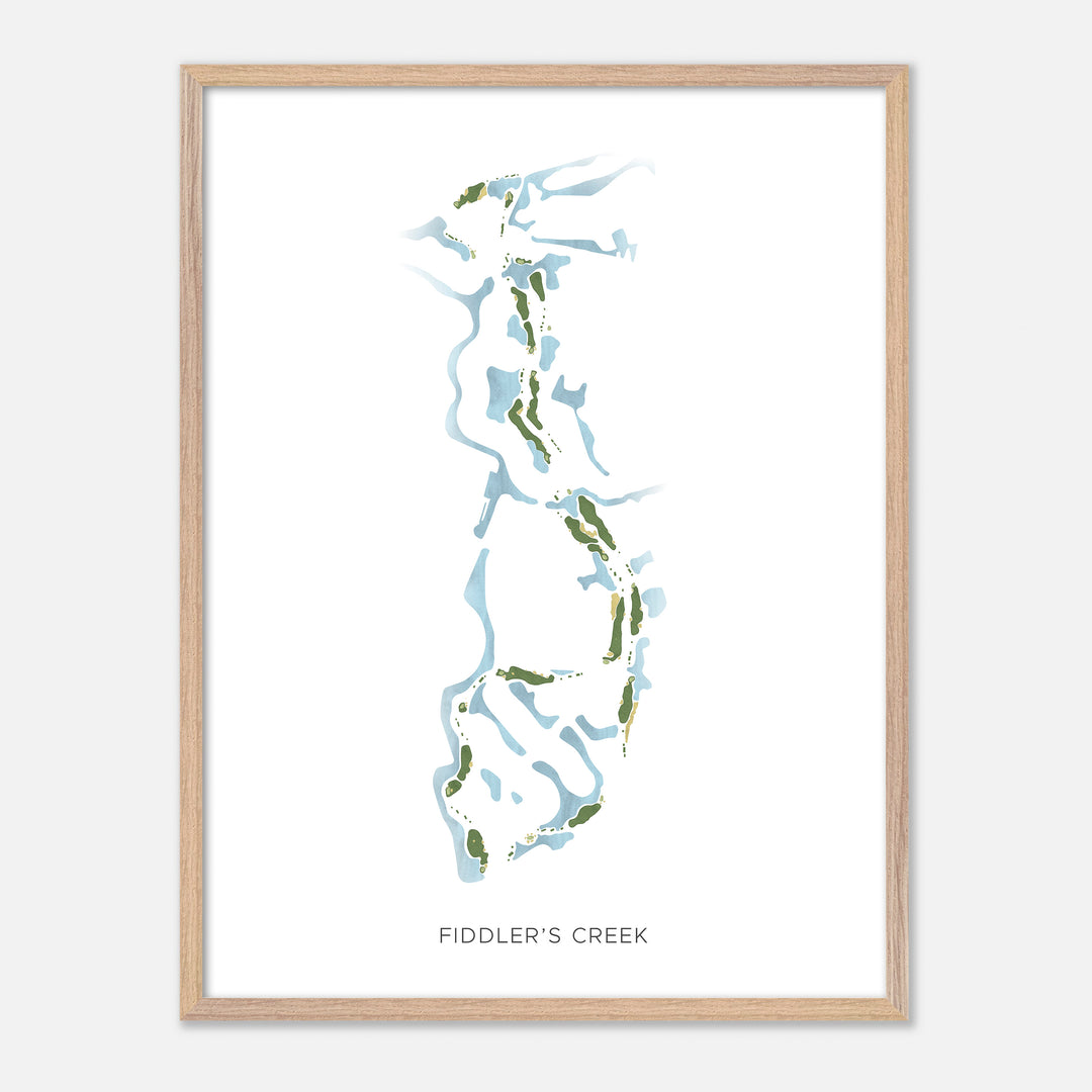 Print of Fiddler'S Creek Modern Map