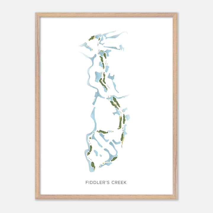 Print of Fiddler'S Creek Modern Map