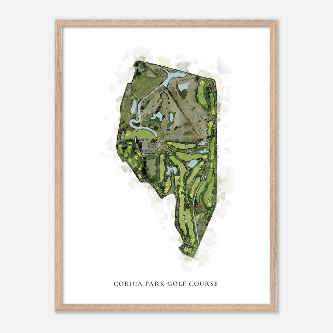 Print of Corica Park Golf Course Classic Map
