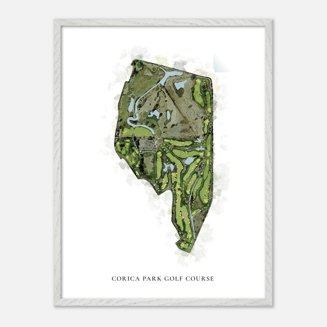 Print of Corica Park Golf Course Classic Map