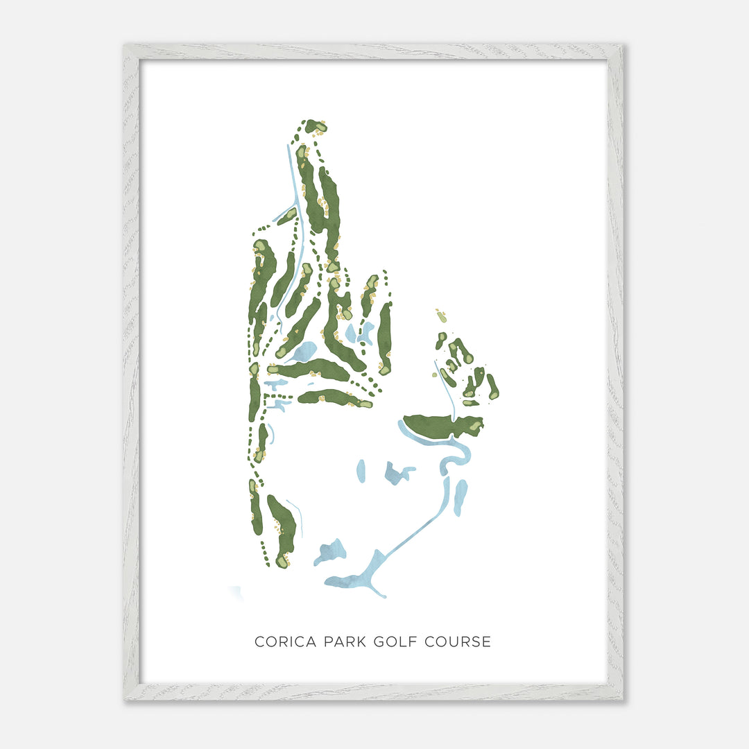 Print of Corica Park Golf Course Modern Map
