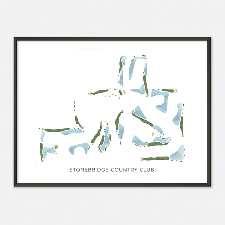 Print of Stonebridge Country Club Modern Map
