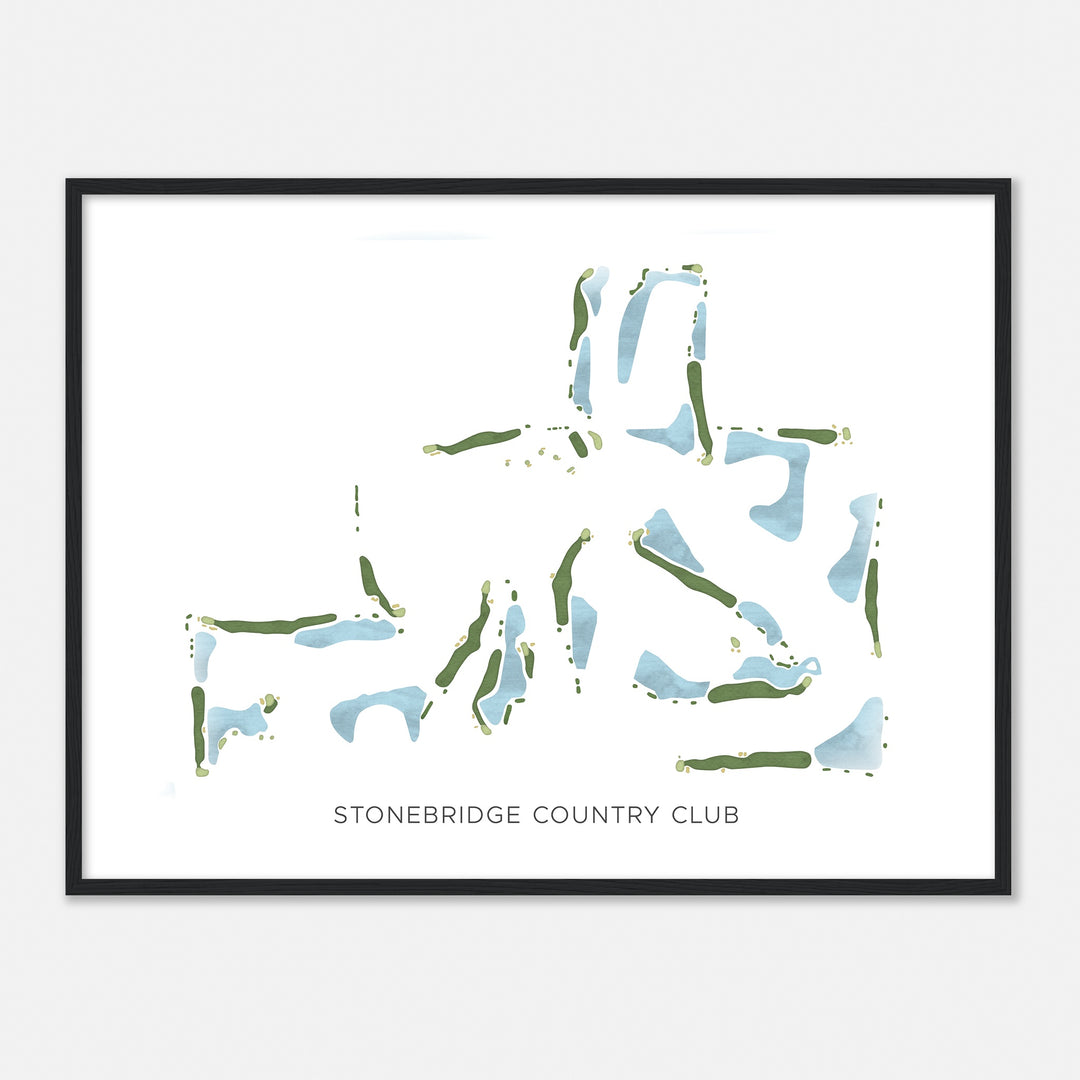 Print of Stonebridge Country Club Modern Map