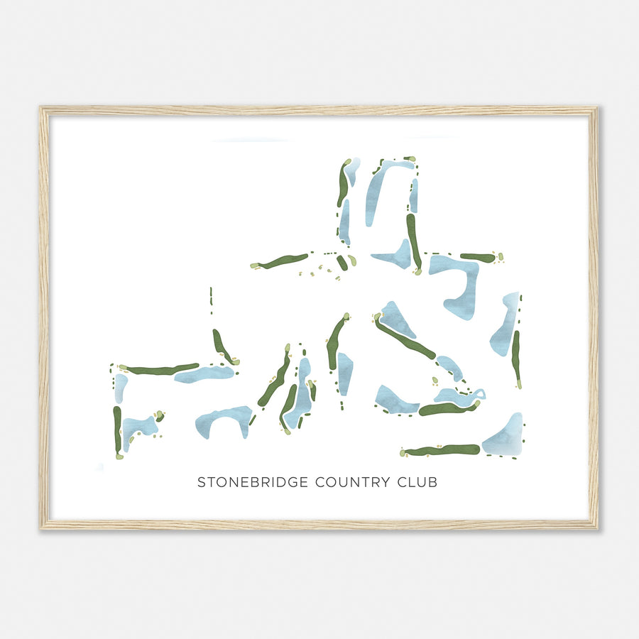 Print of Stonebridge Country Club Modern Map