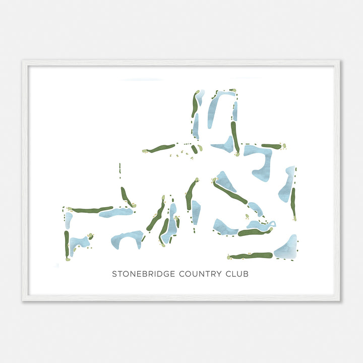 Print of Stonebridge Country Club Modern Map