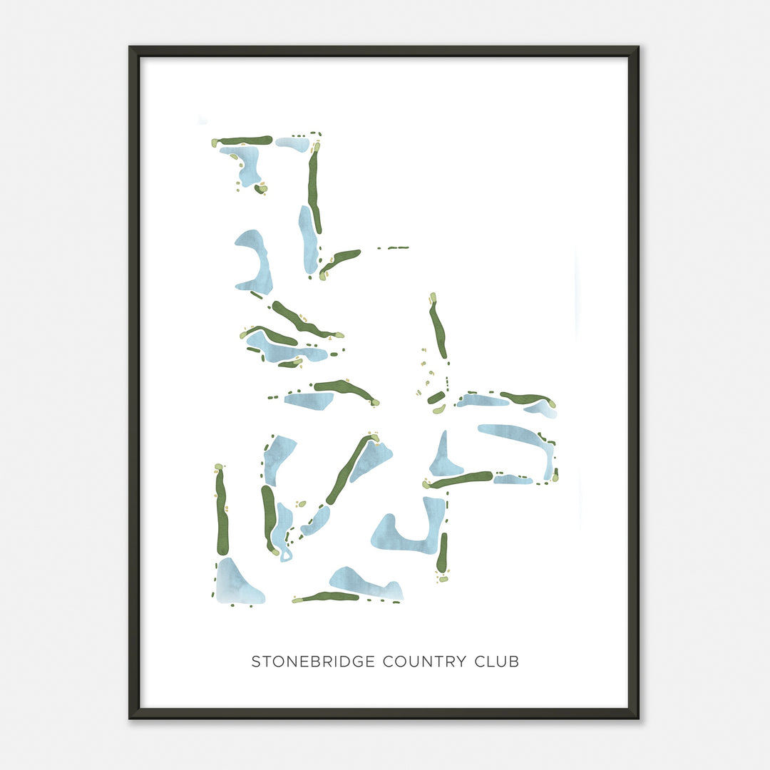 Print of Stonebridge Country Club Modern Map