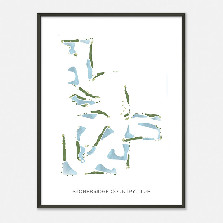 Print of Stonebridge Country Club Modern Map