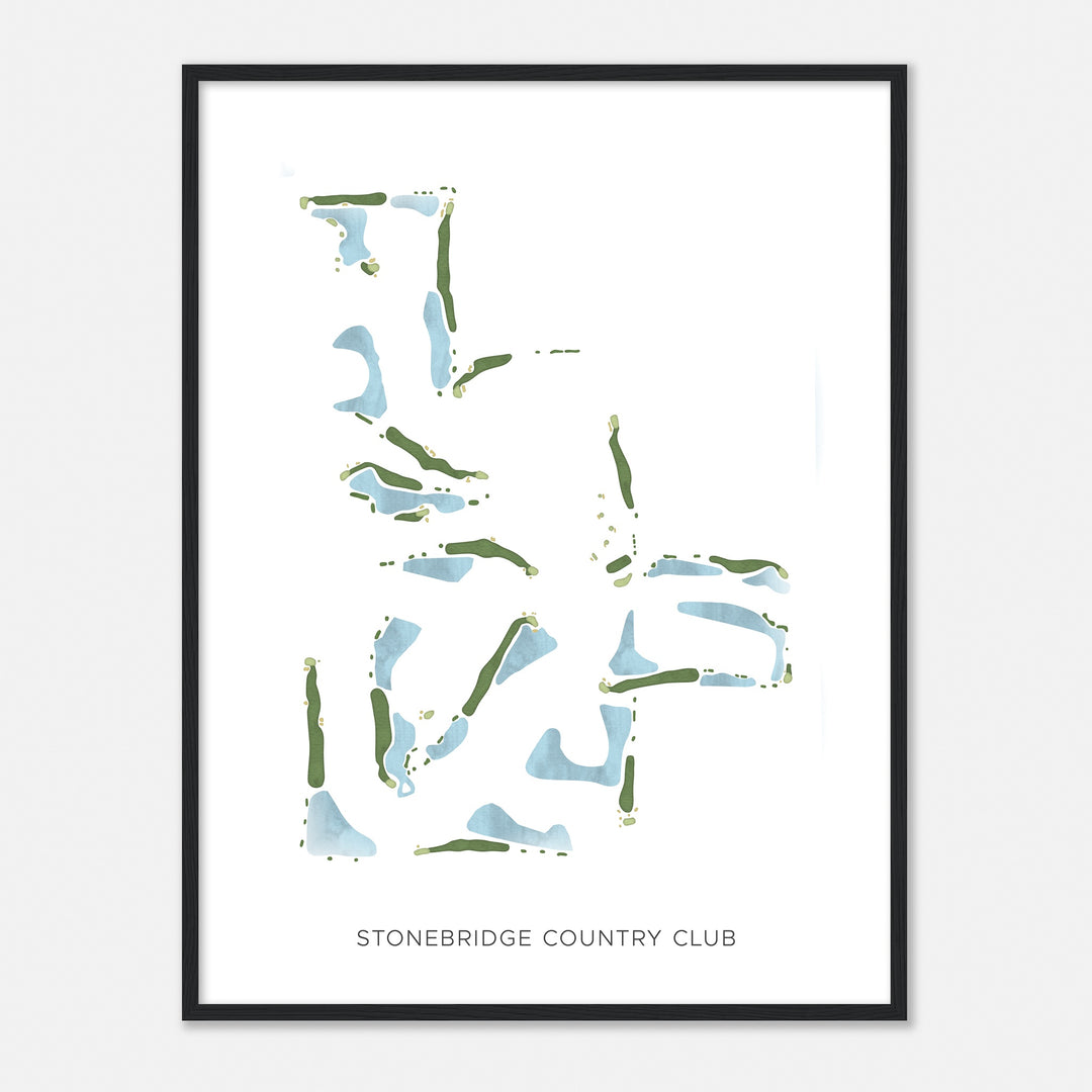 Print of Stonebridge Country Club Modern Map
