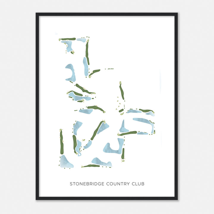 Print of Stonebridge Country Club Modern Map