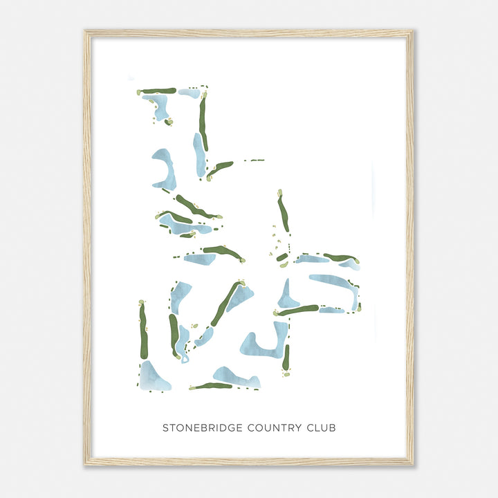 Print of Stonebridge Country Club Modern Map