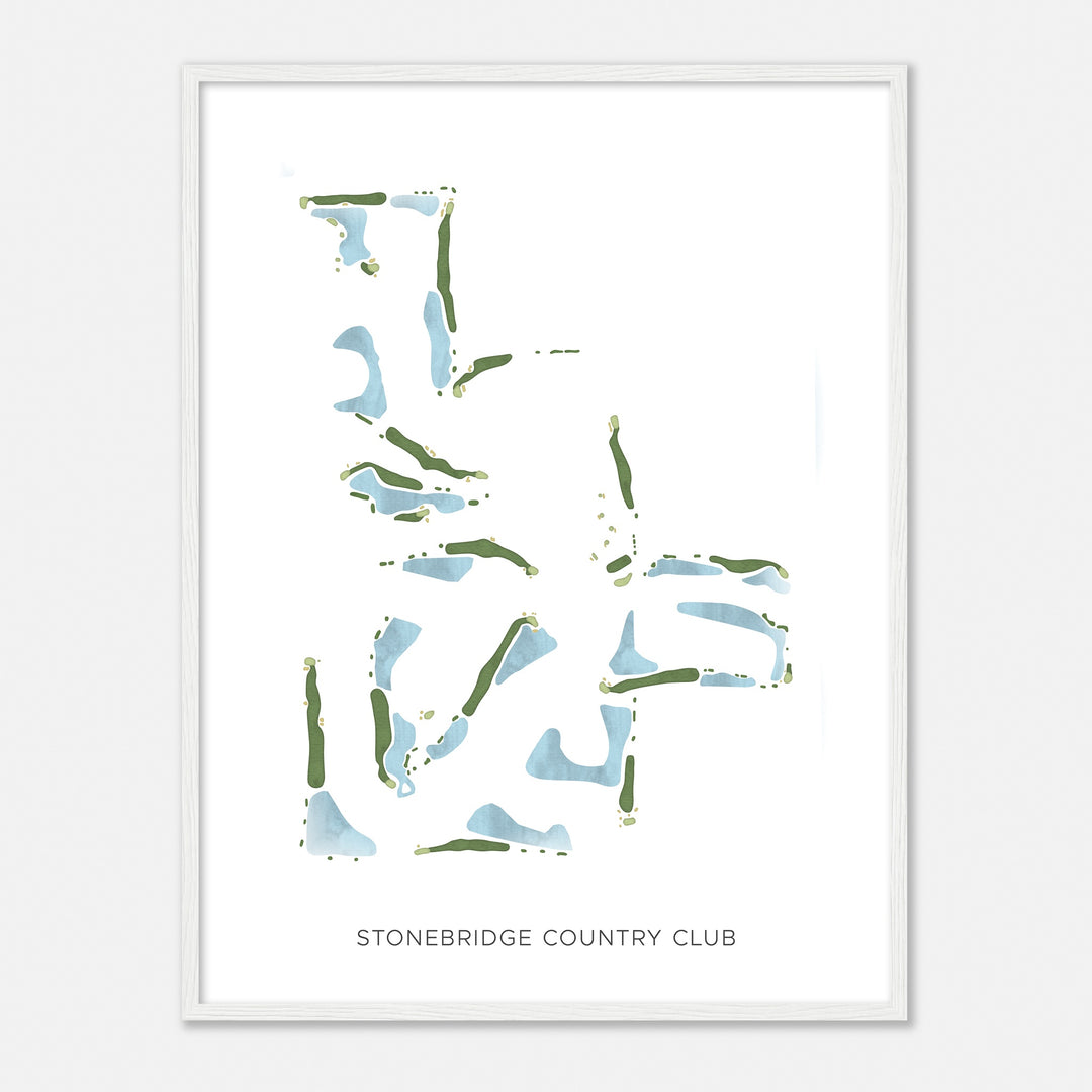 Print of Stonebridge Country Club Modern Map