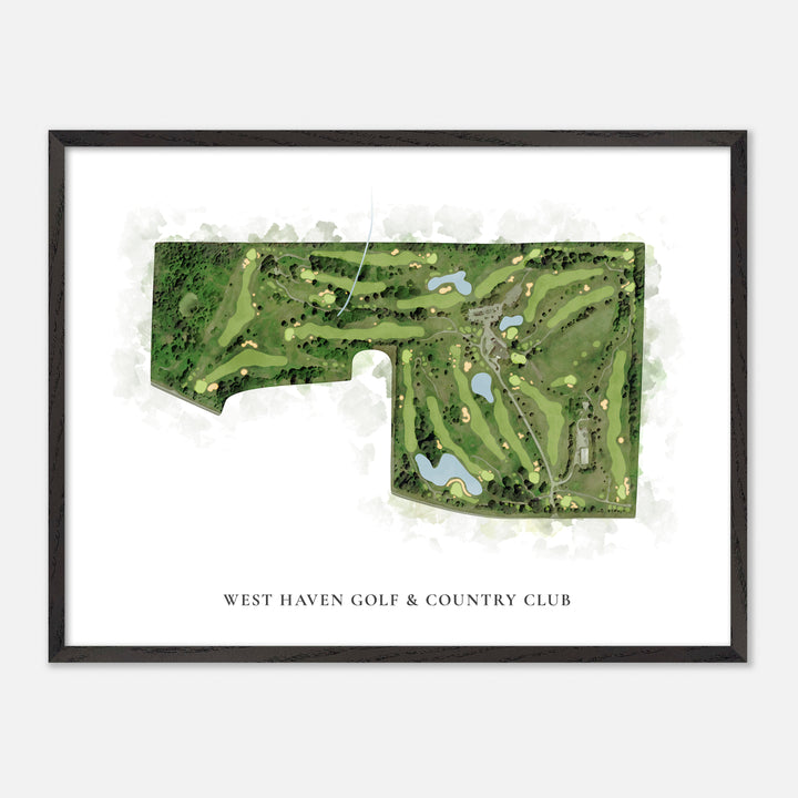 Print of West Haven Golf & Country Club Classic Map