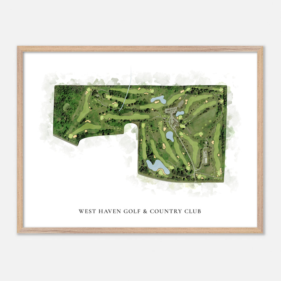 Print of West Haven Golf & Country Club Classic Map