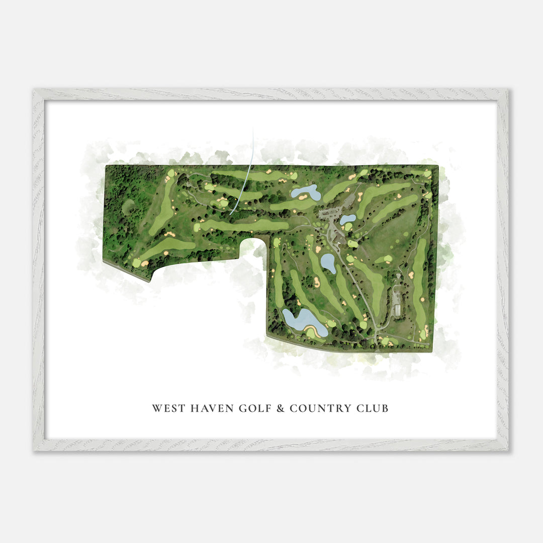 Print of West Haven Golf & Country Club Classic Map