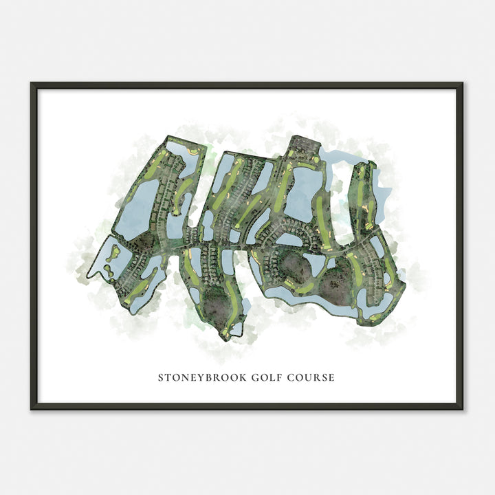 Print of Stoneybrook Golf Course Classic Map