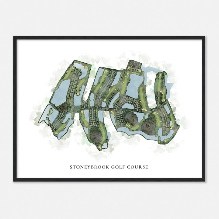 Print of Stoneybrook Golf Course Classic Map