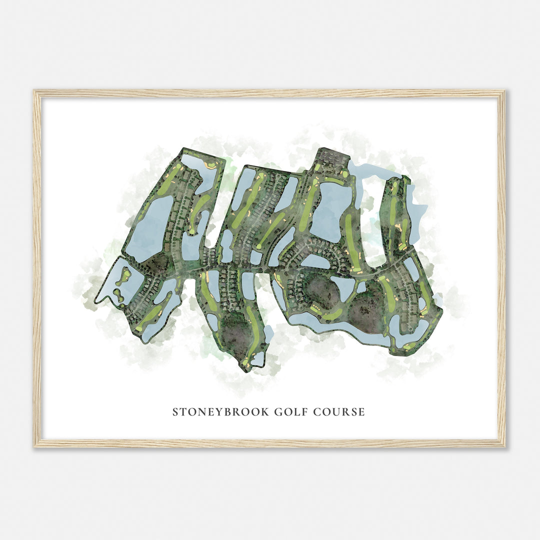 Print of Stoneybrook Golf Course Classic Map