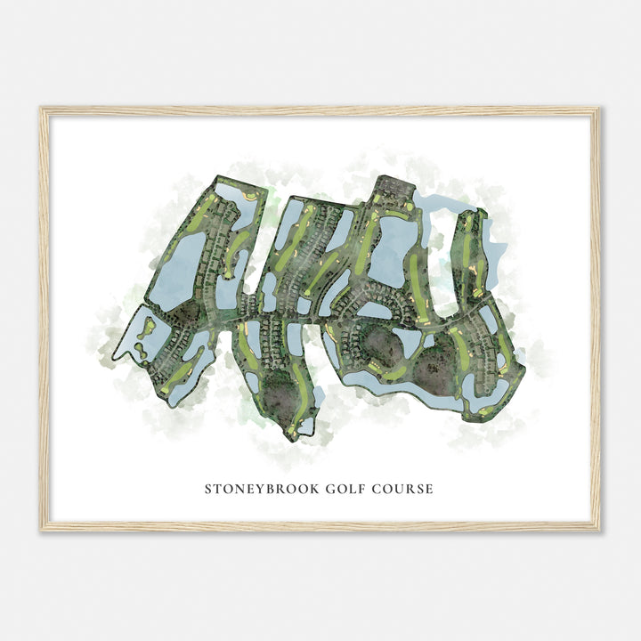 Print of Stoneybrook Golf Course Classic Map