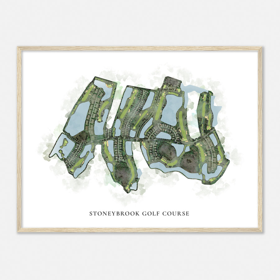 Print of Stoneybrook Golf Course Classic Map