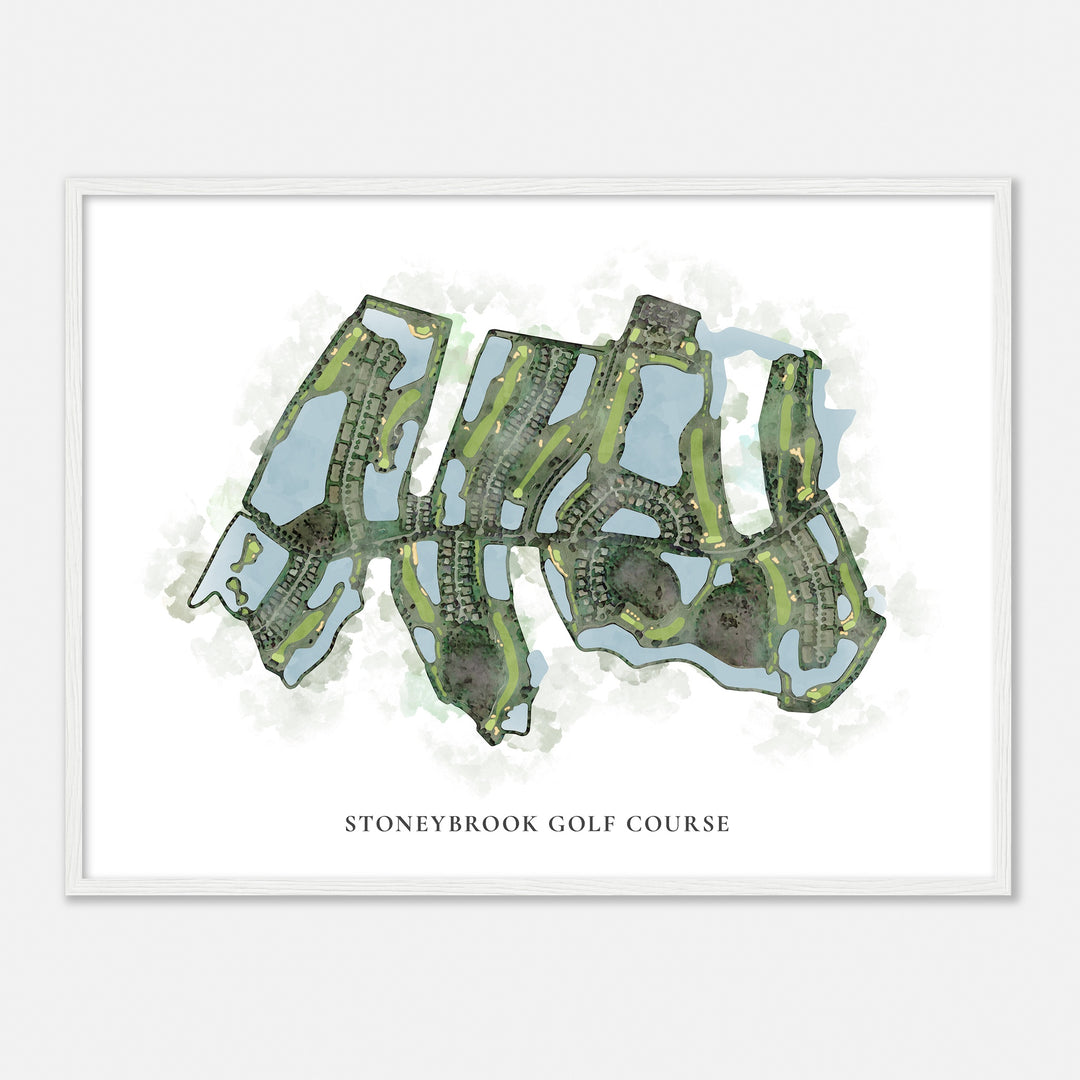 Print of Stoneybrook Golf Course Classic Map