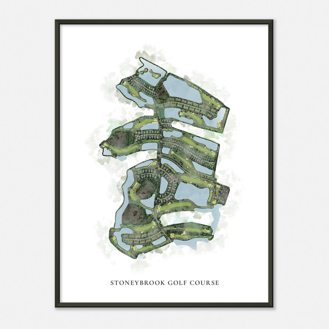 Print of Stoneybrook Golf Course Classic Map